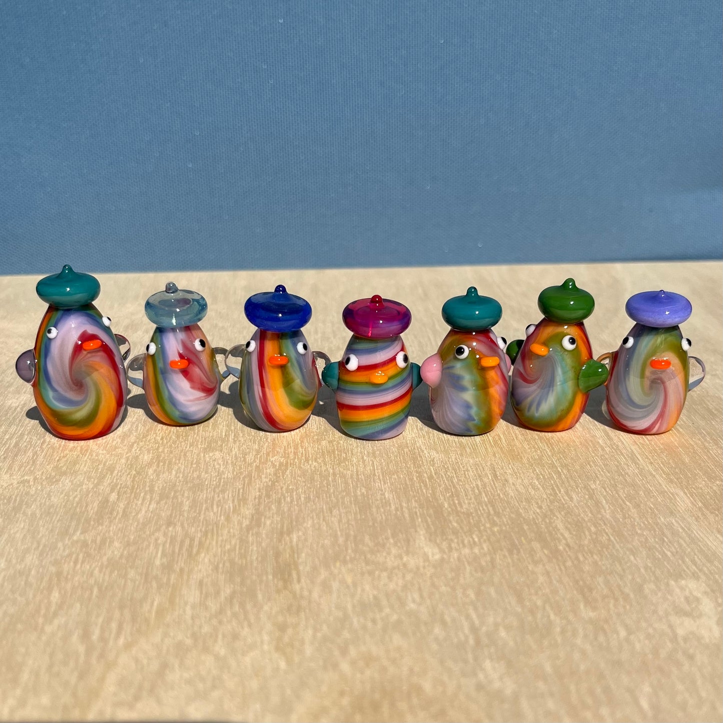 Swan Glass x Jackie's Glass Collab: Tie Dye Duck
