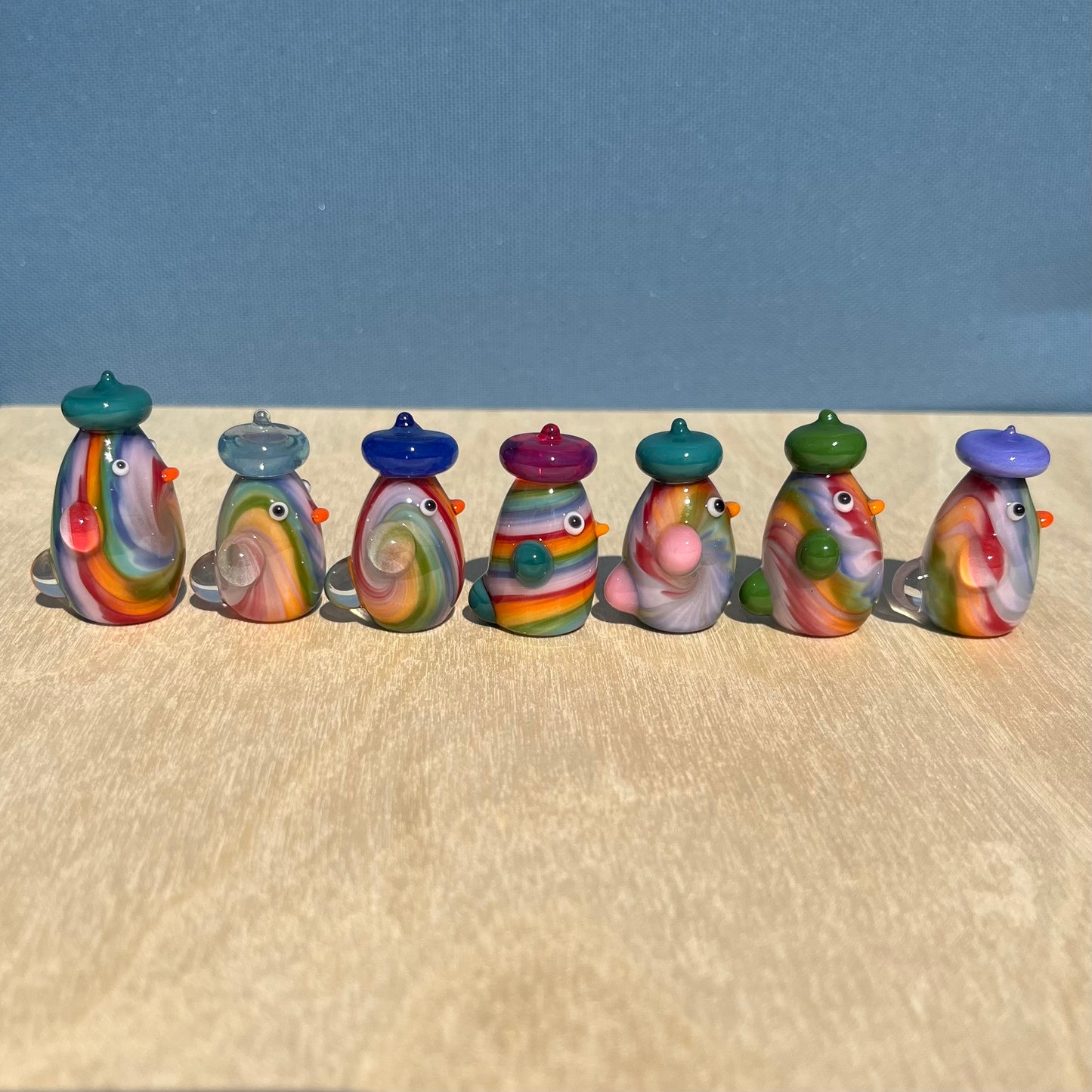 Swan Glass x Jackie's Glass Collab: Tie Dye Duck