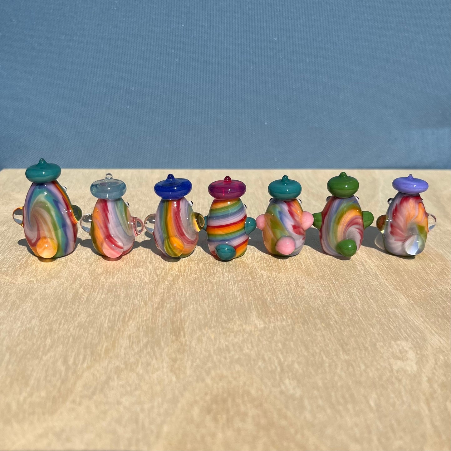 Swan Glass x Jackie's Glass Collab: Tie Dye Duck