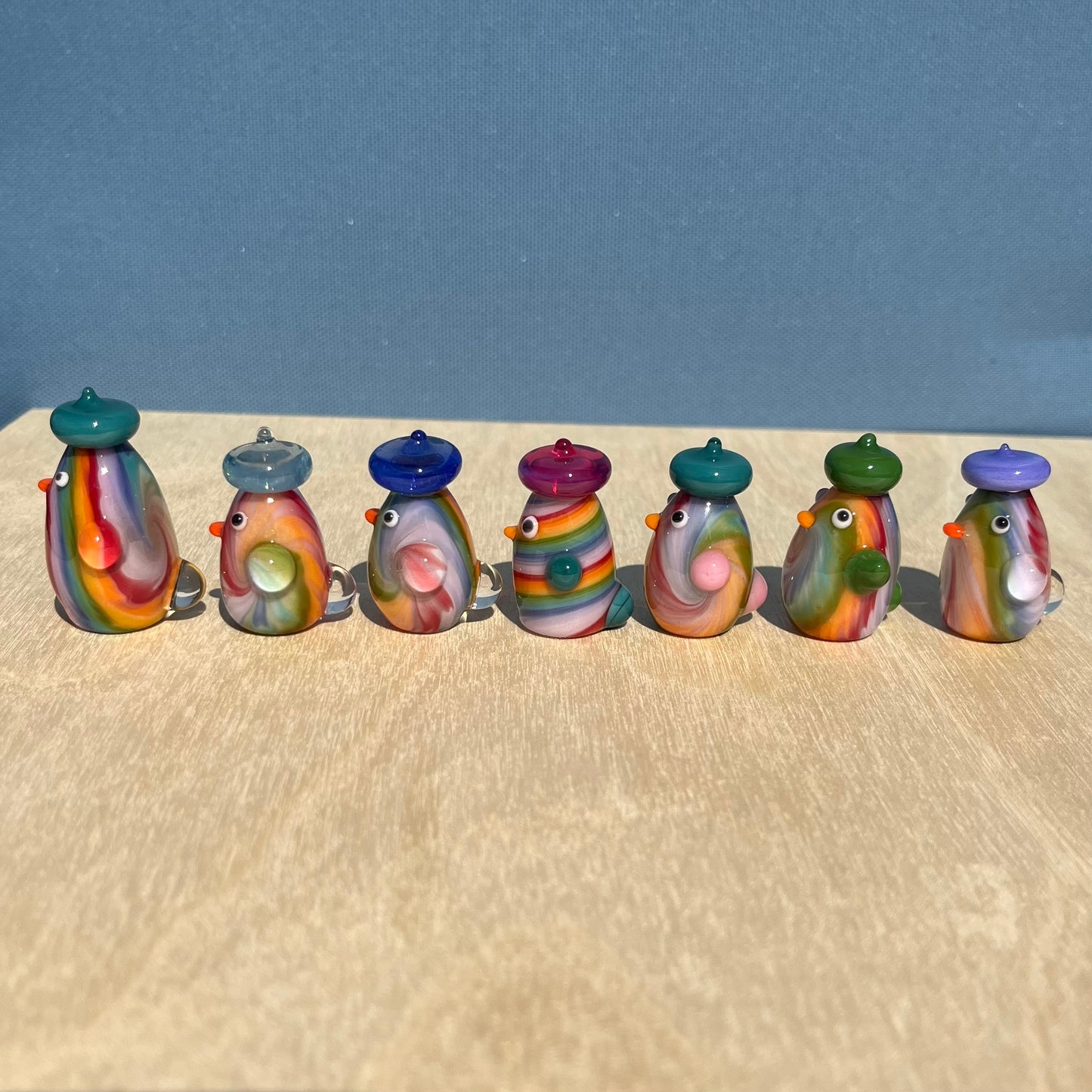 Swan Glass x Jackie's Glass Collab: Tie Dye Duck