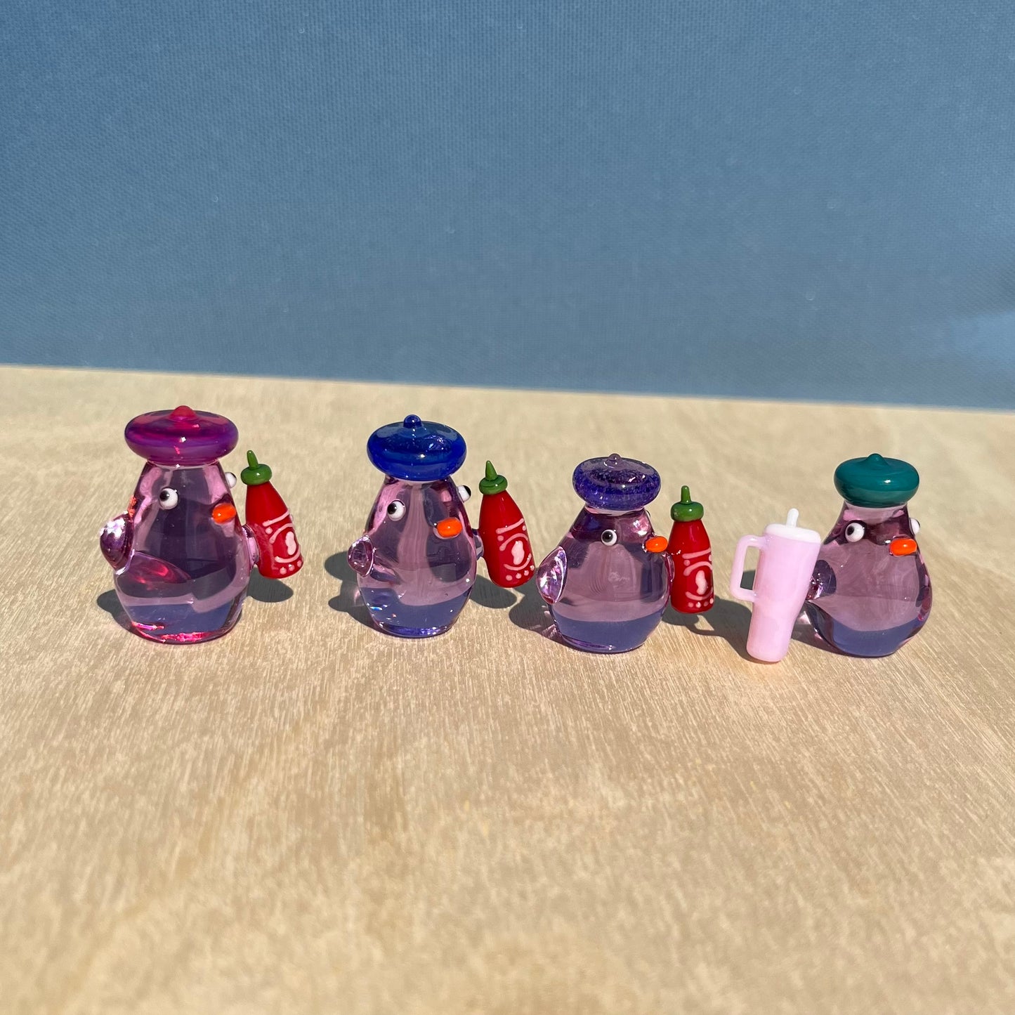 Stromboli Glass x Jackie's Glass Collab: Sriracha and Stanley Cup Ducks