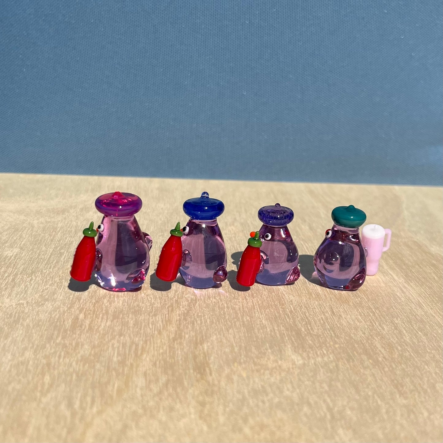 Stromboli Glass x Jackie's Glass Collab: Sriracha and Stanley Cup Ducks
