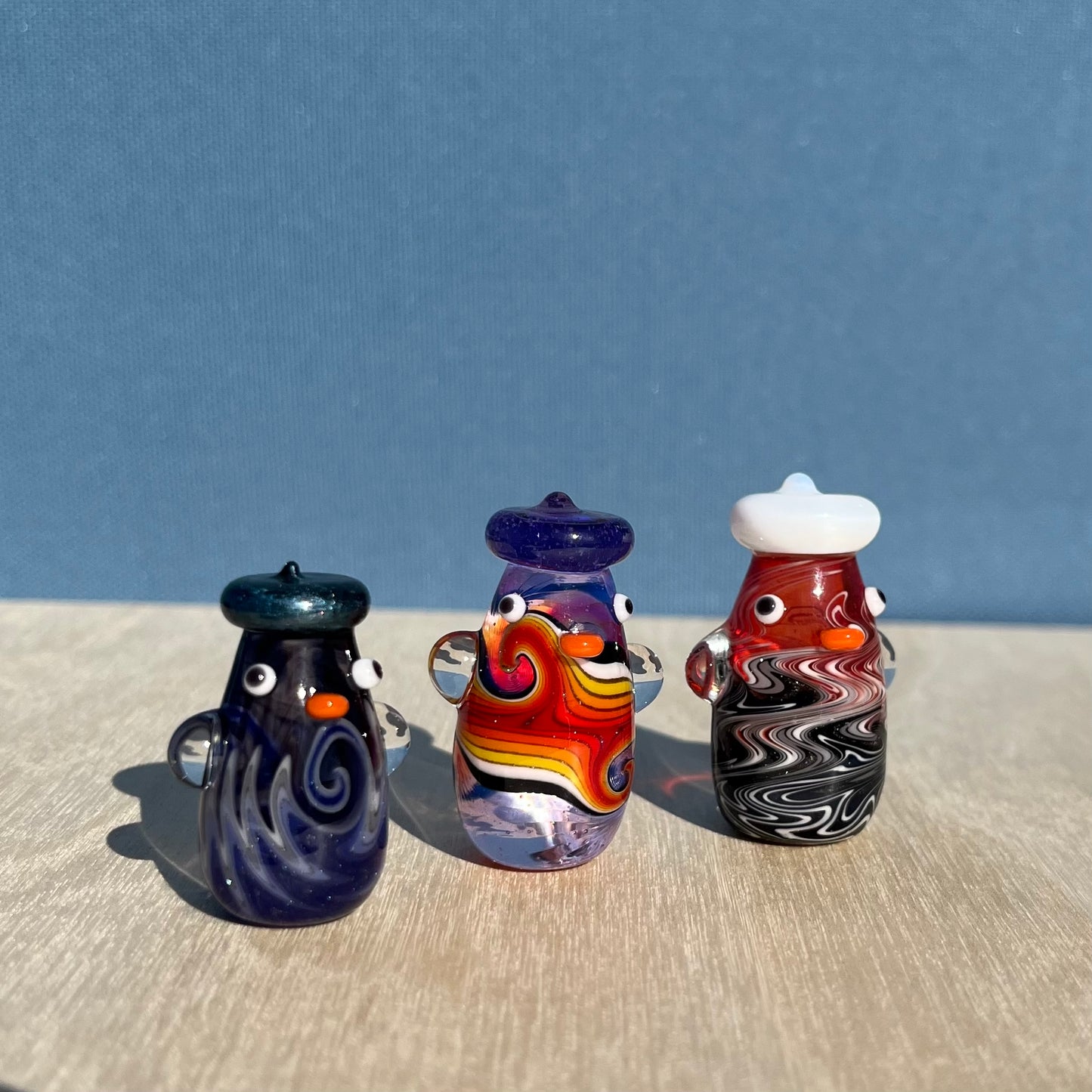 Swan Glass x Jackie's Glass Collab: UV Linework Duck