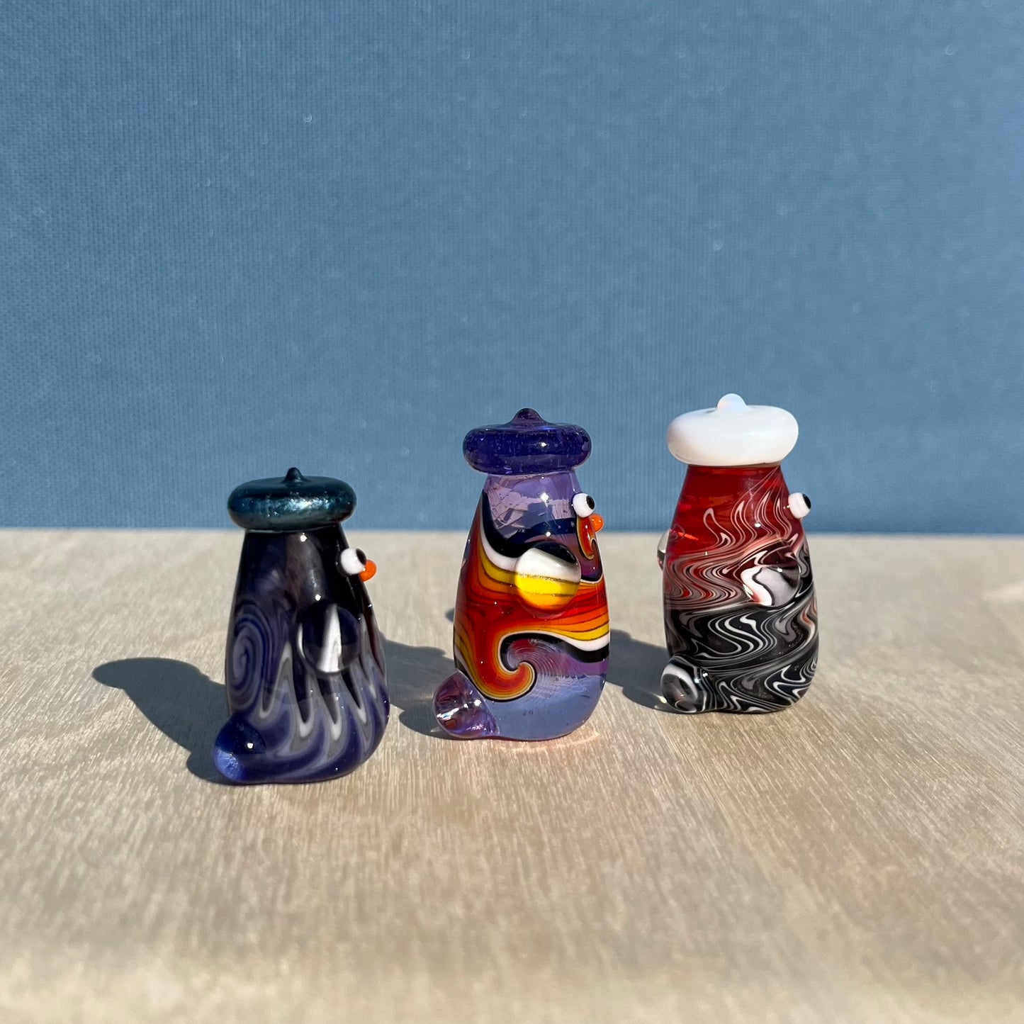 Swan Glass x Jackie's Glass Collab: UV Linework Duck