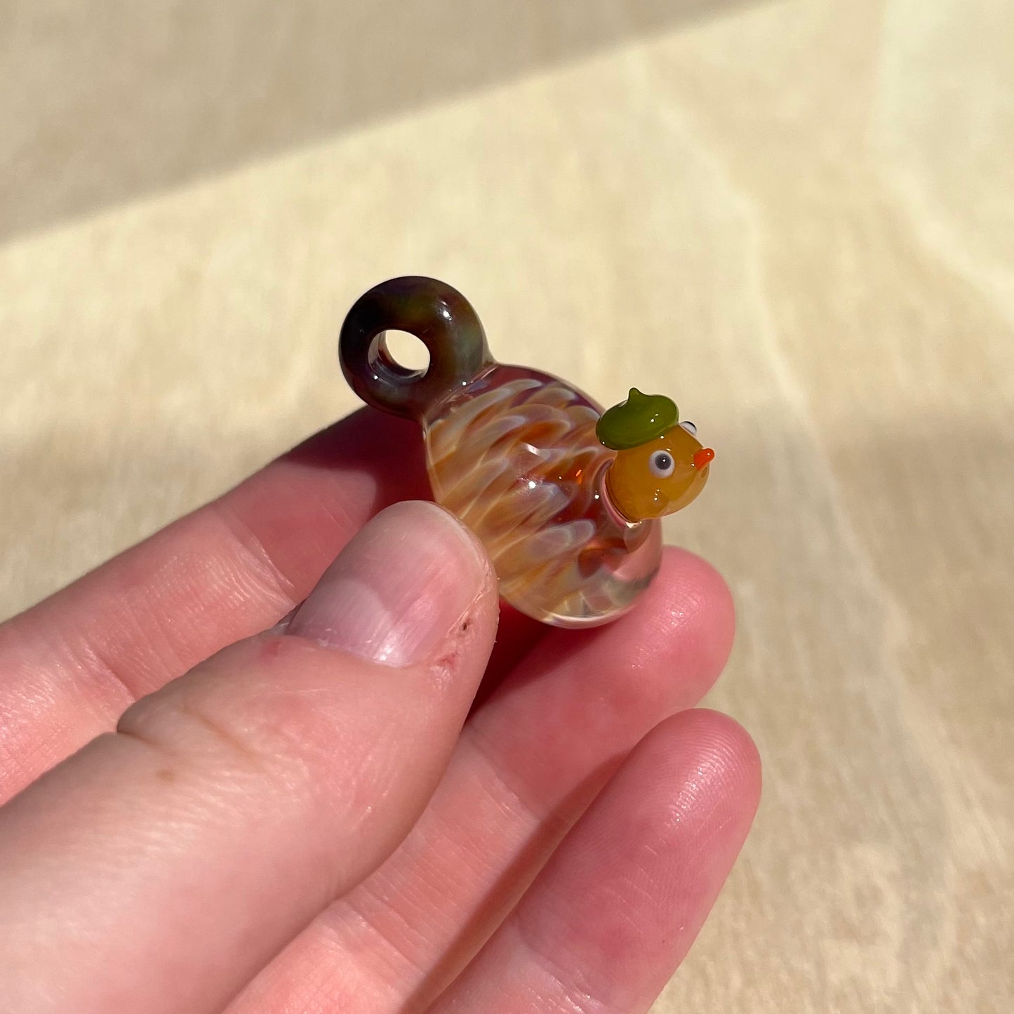 Malcolm Ford Glass x Jackie's Glass Collab: Pendant Ducks