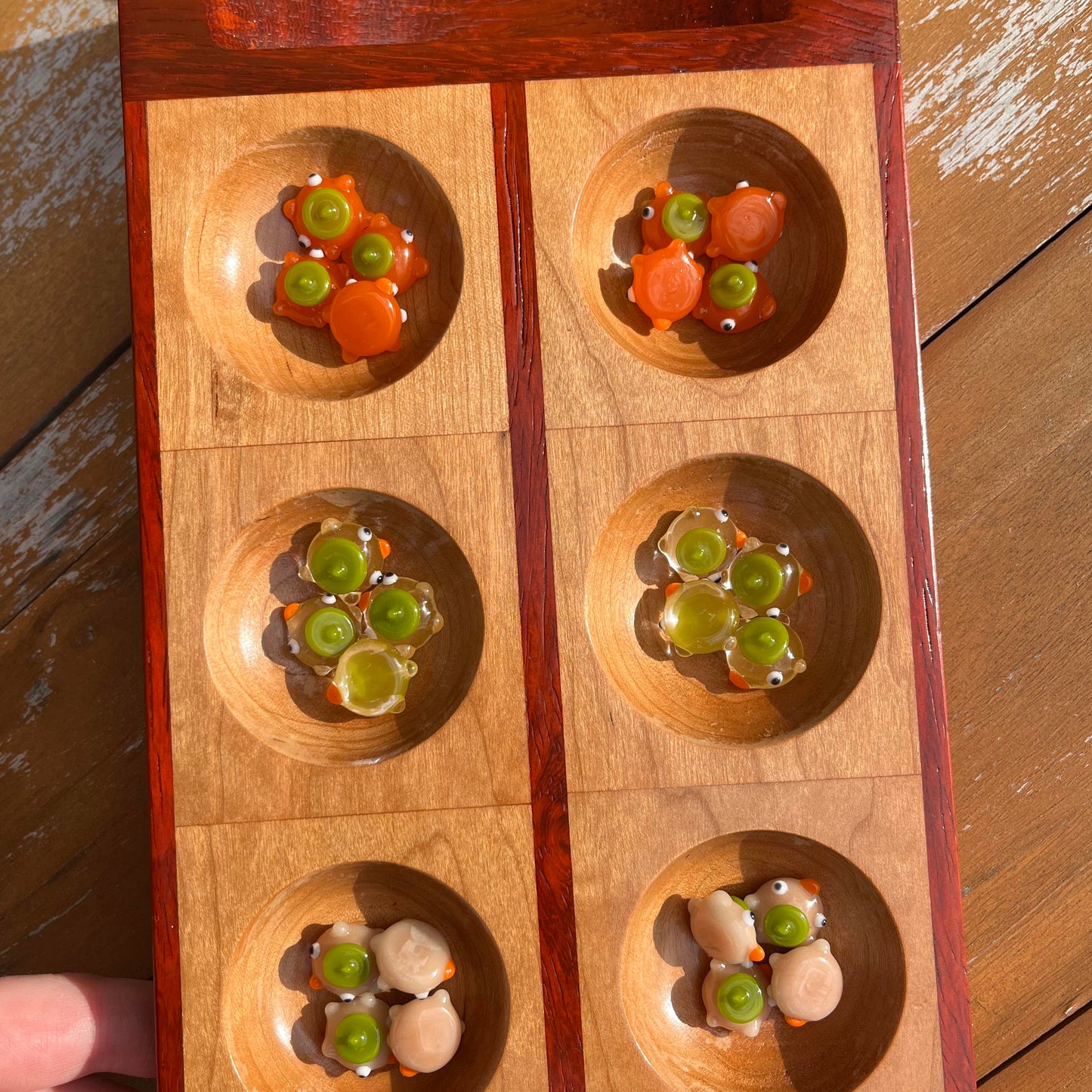 Commission for Sarah: Mancala ducks - full set
