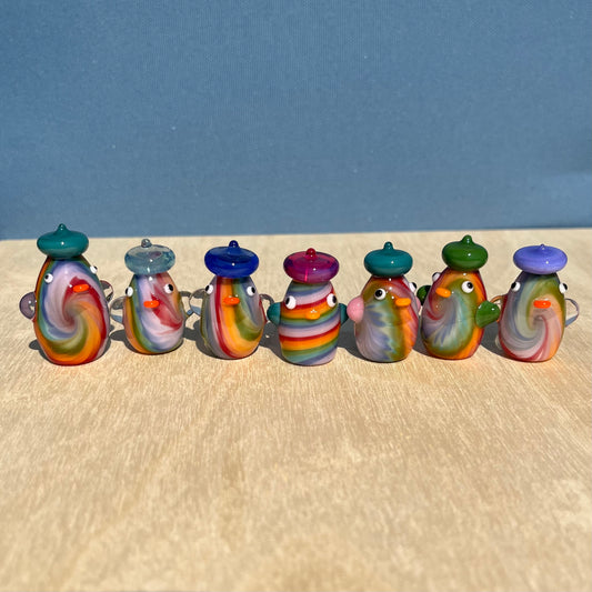Swan Glass x Jackie's Glass Collab: Tie Dye Duck