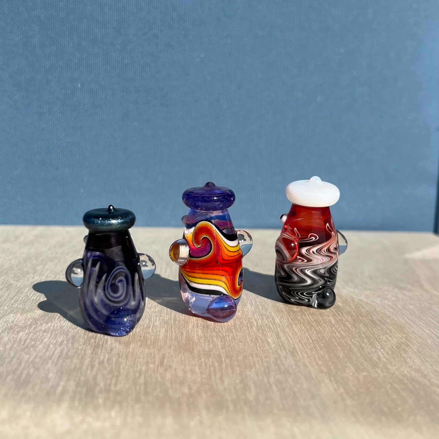 Swan Glass x Jackie's Glass Collab: UV Linework Duck