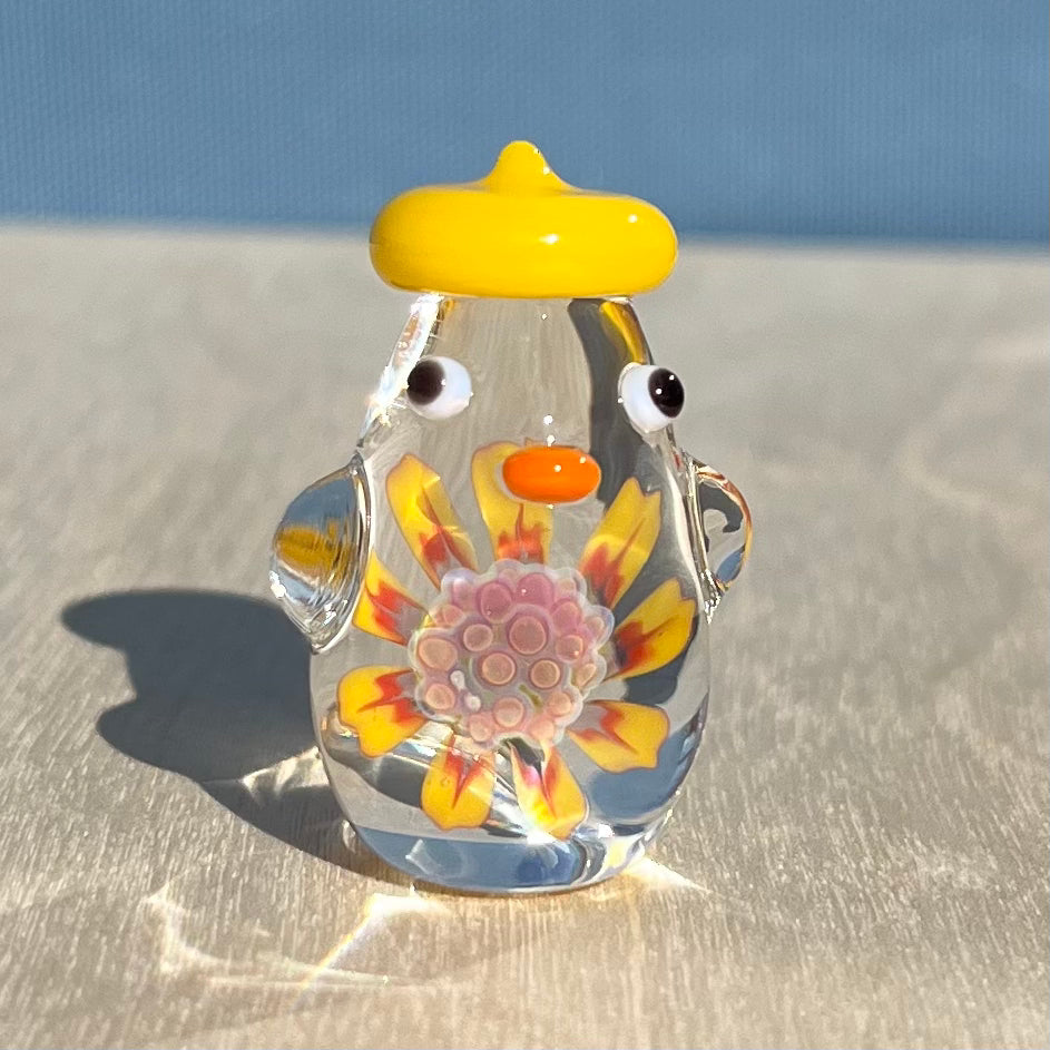 Commission for Fiona: Sunflower Duck [Jackie's Glass x Swan Glass Collab]