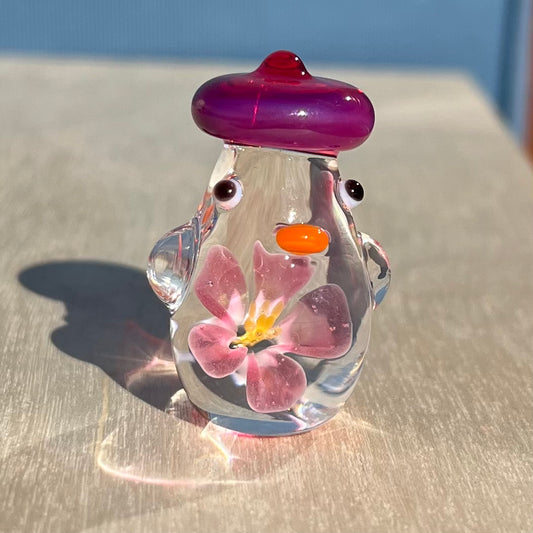 Commission for Rebecca: Cherry Blossom Duck [Jackie's Glass x Swan Glass Collab]