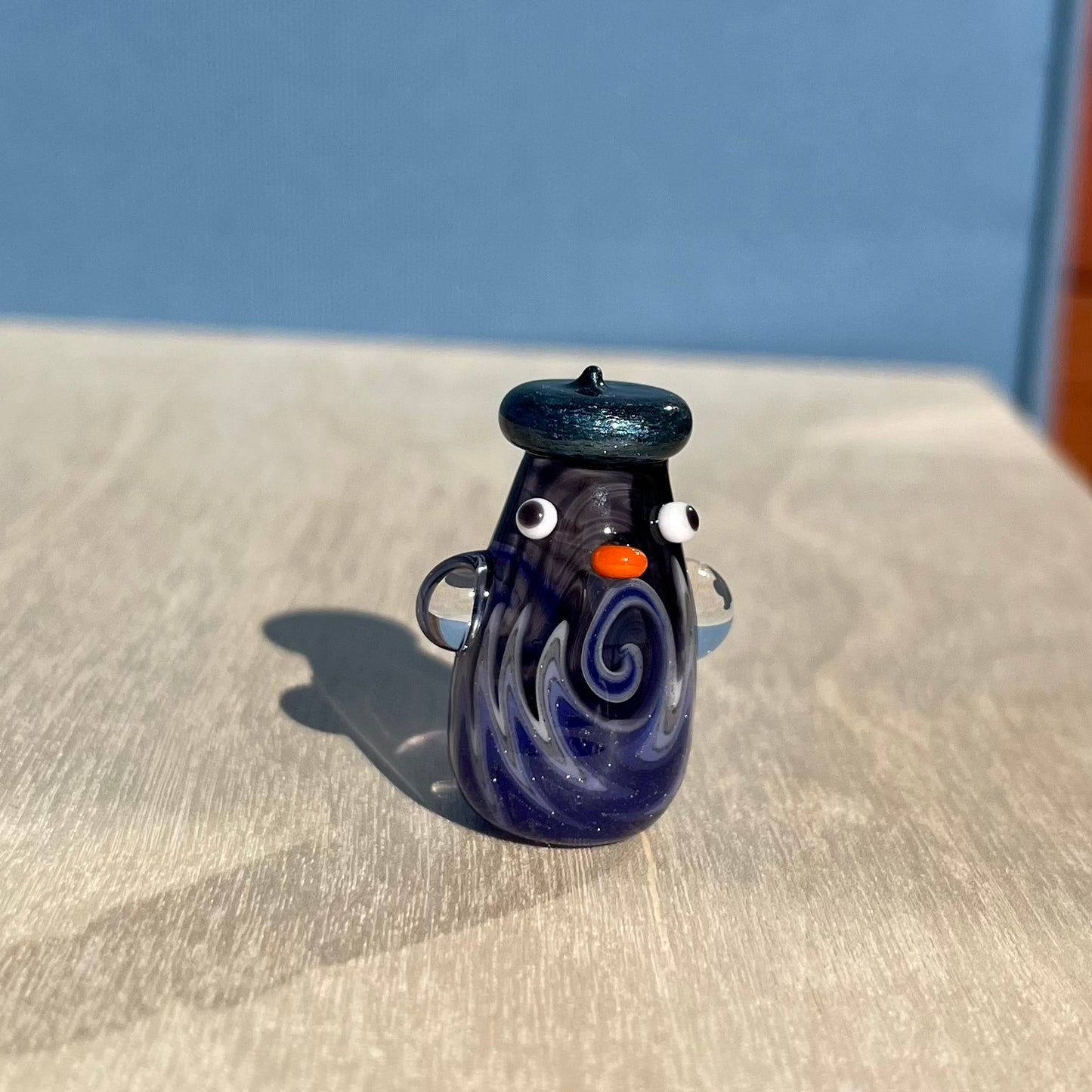 Swan Glass x Jackie's Glass Collab: UV Linework Duck