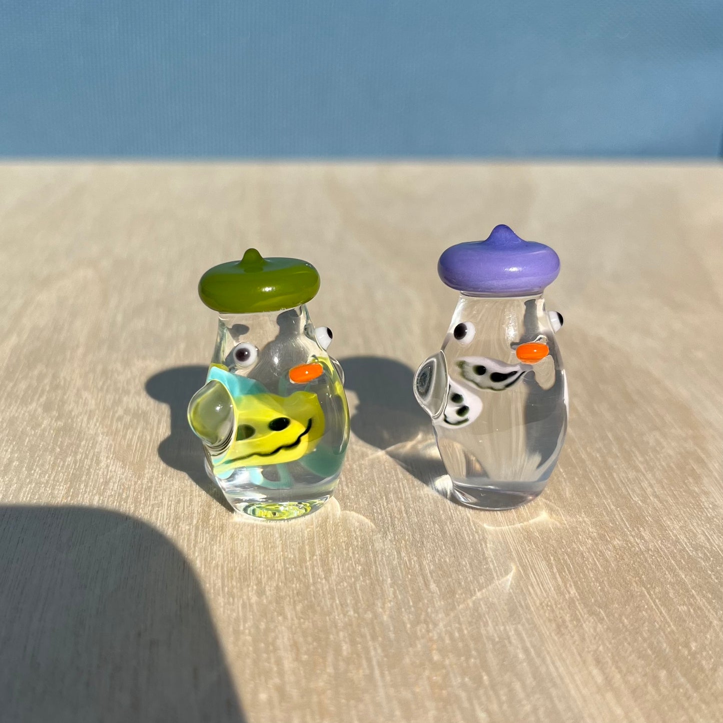 Michael Michaud Glass x Jackie's Glass Collab: Smiley Duck