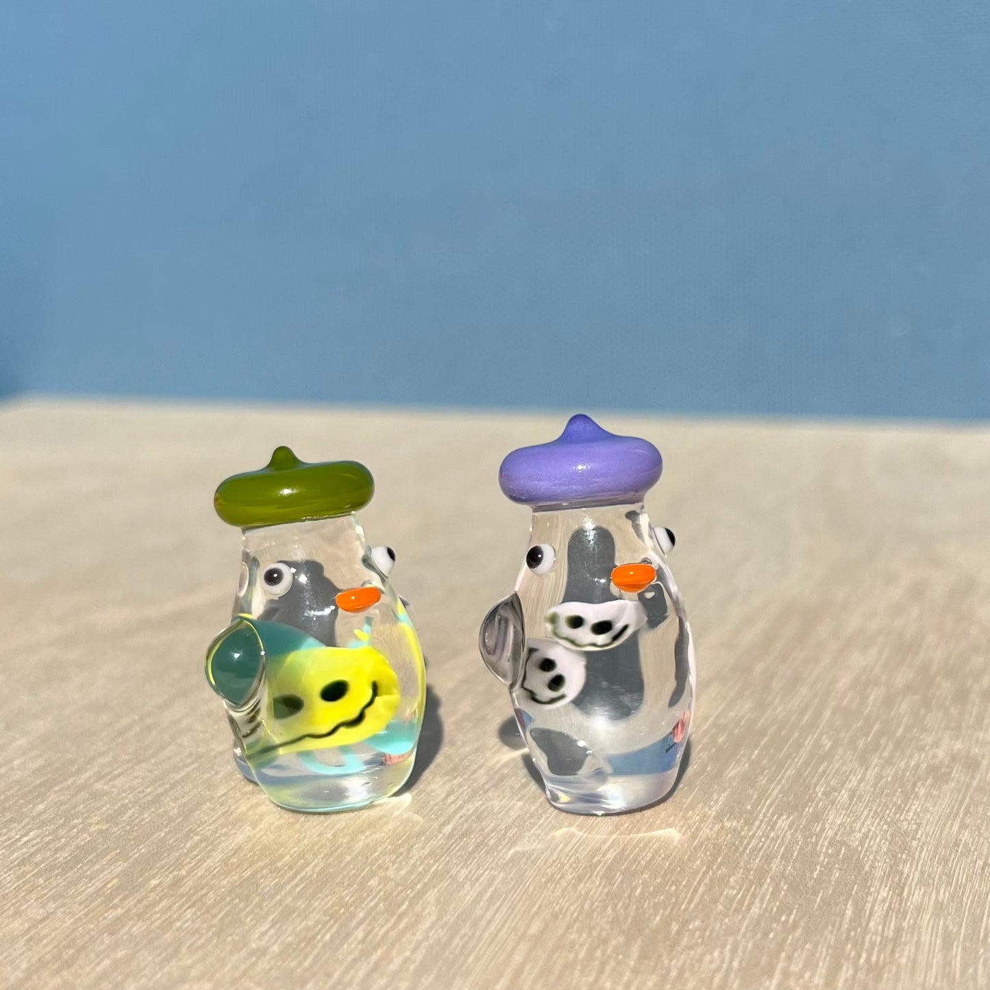 Michael Michaud Glass x Jackie's Glass Collab: Smiley Duck