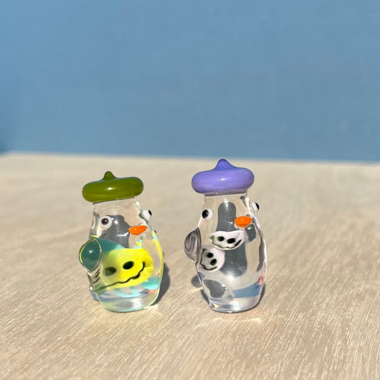 Michael Michaud Glass x Jackie's Glass Collab: Smiley Duck