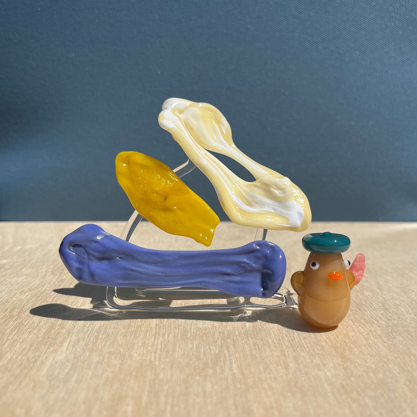 Eriko Glass x Jackie's Glass Collab: Gum Wall Ducks