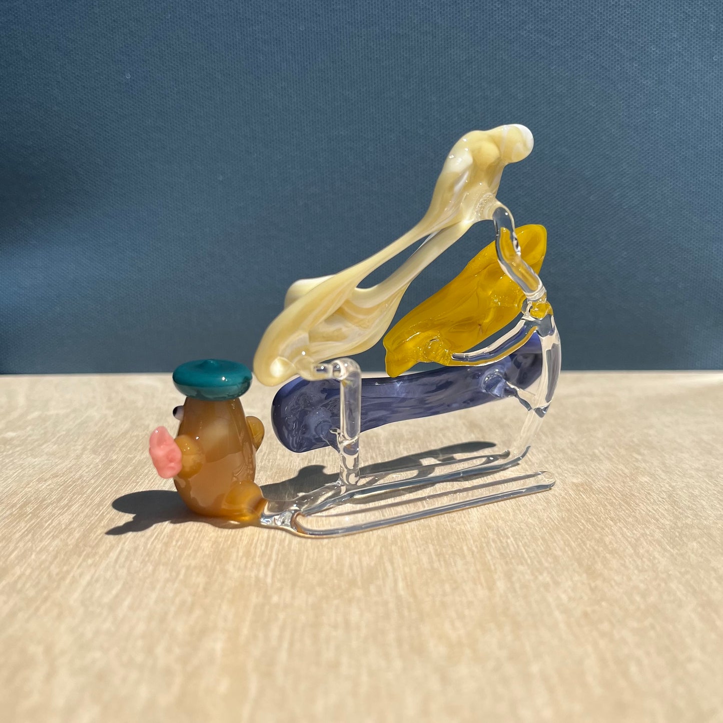 Eriko Glass x Jackie's Glass Collab: Gum Wall Ducks