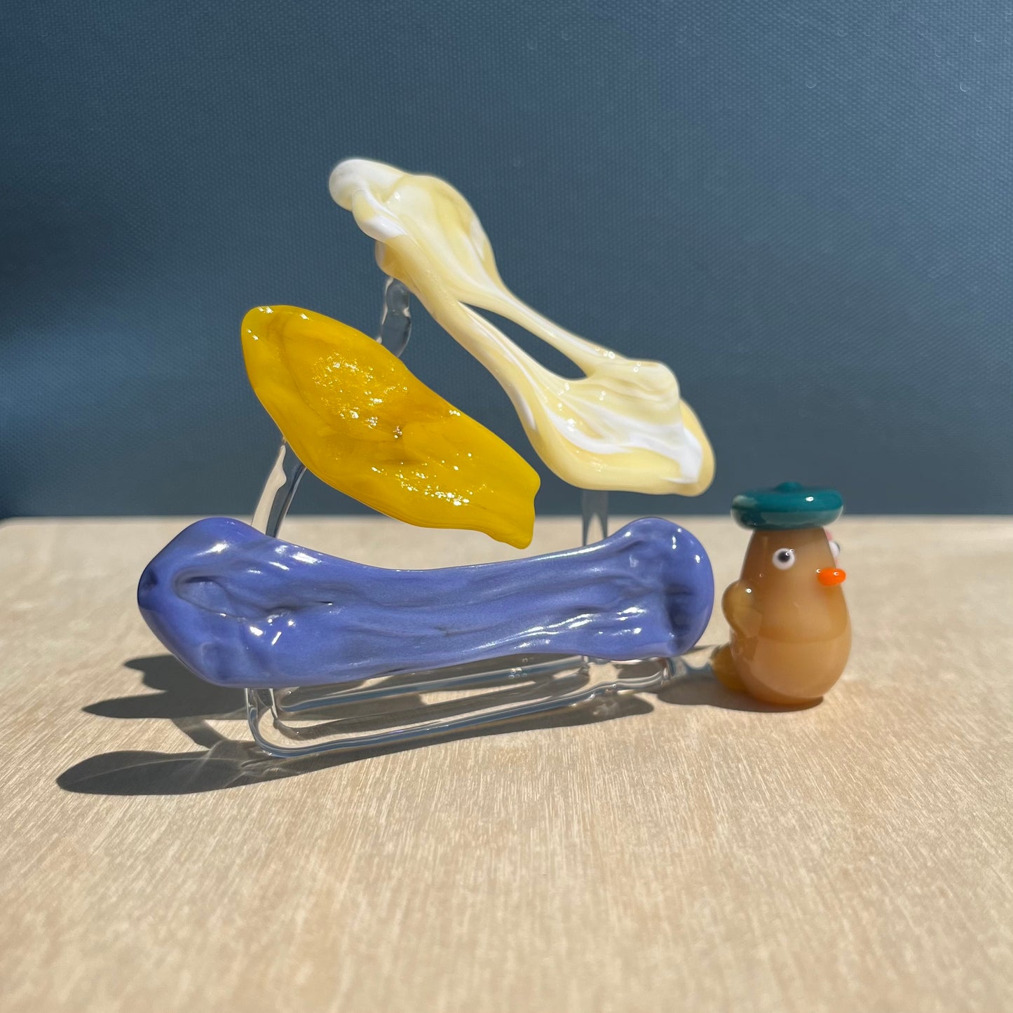 Eriko Glass x Jackie's Glass Collab: Gum Wall Ducks