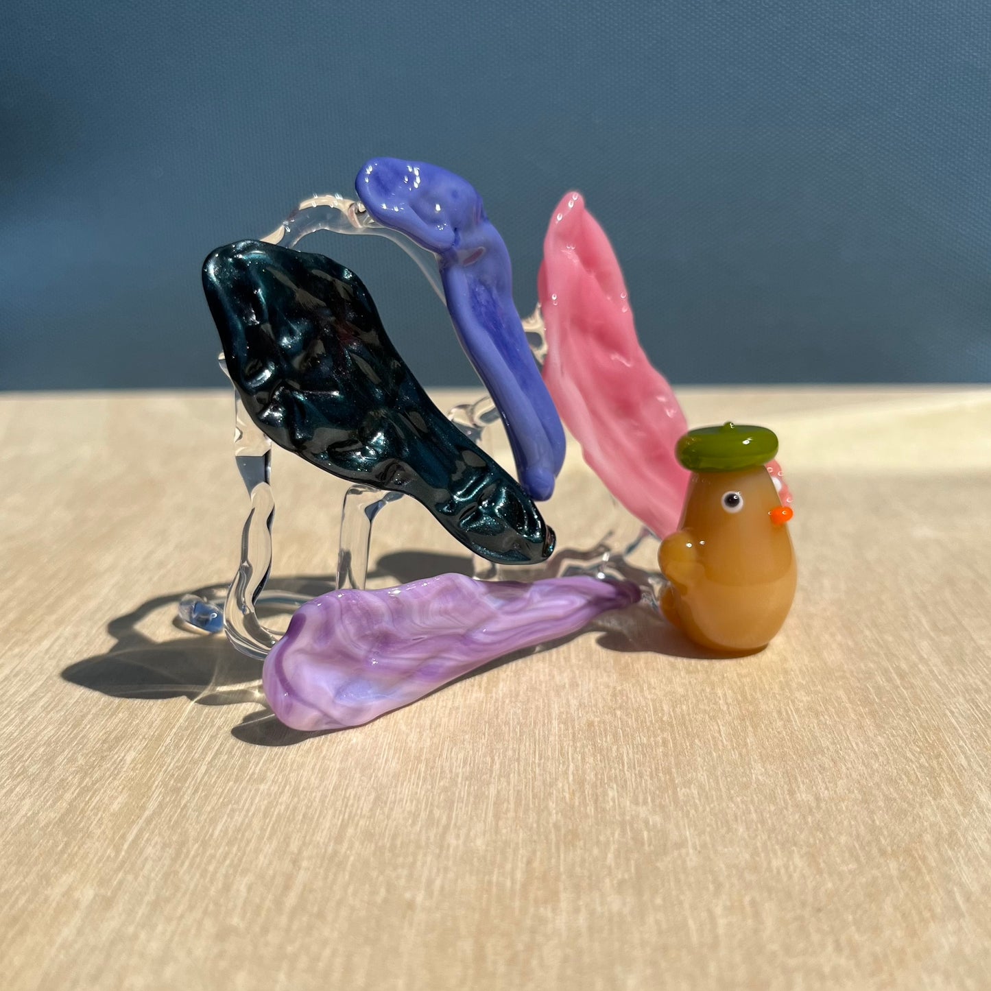 Eriko Glass x Jackie's Glass Collab: Gum Wall Ducks