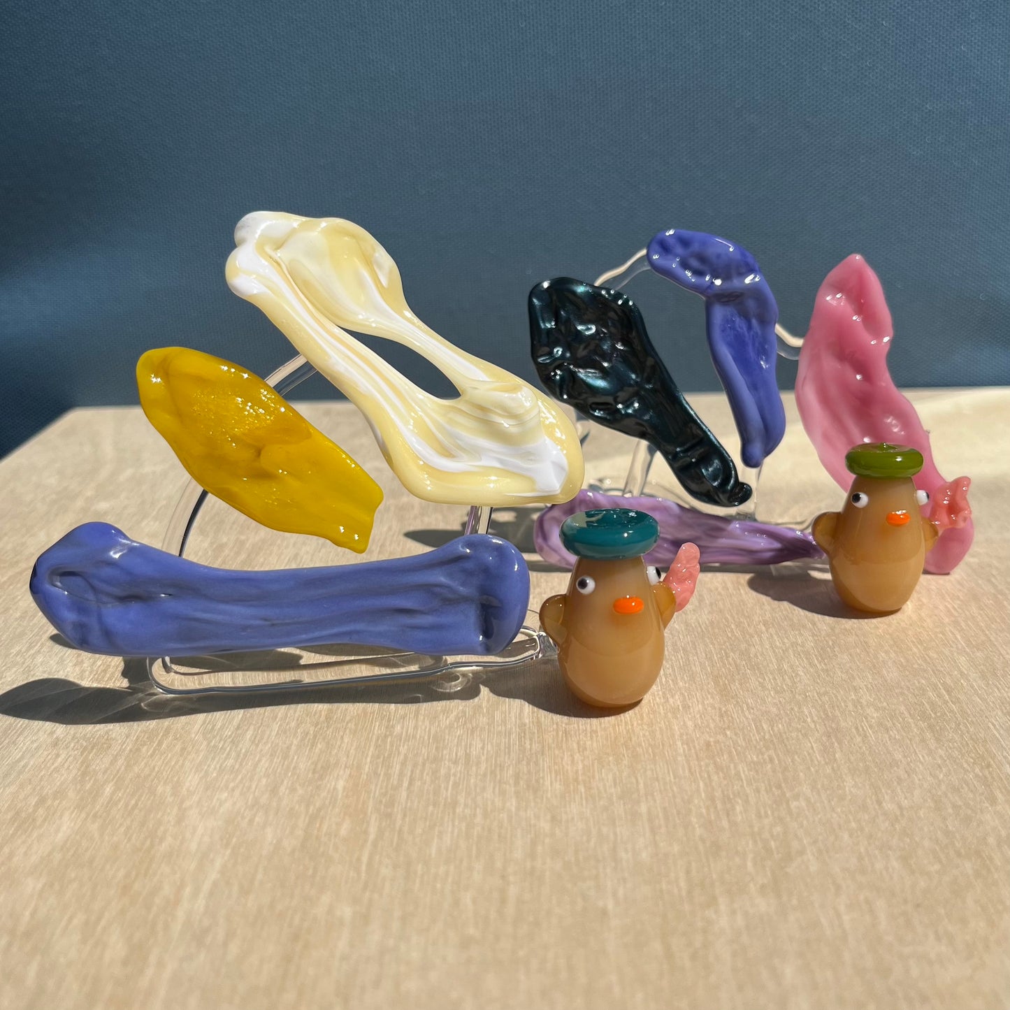 Eriko Glass x Jackie's Glass Collab: Gum Wall Ducks