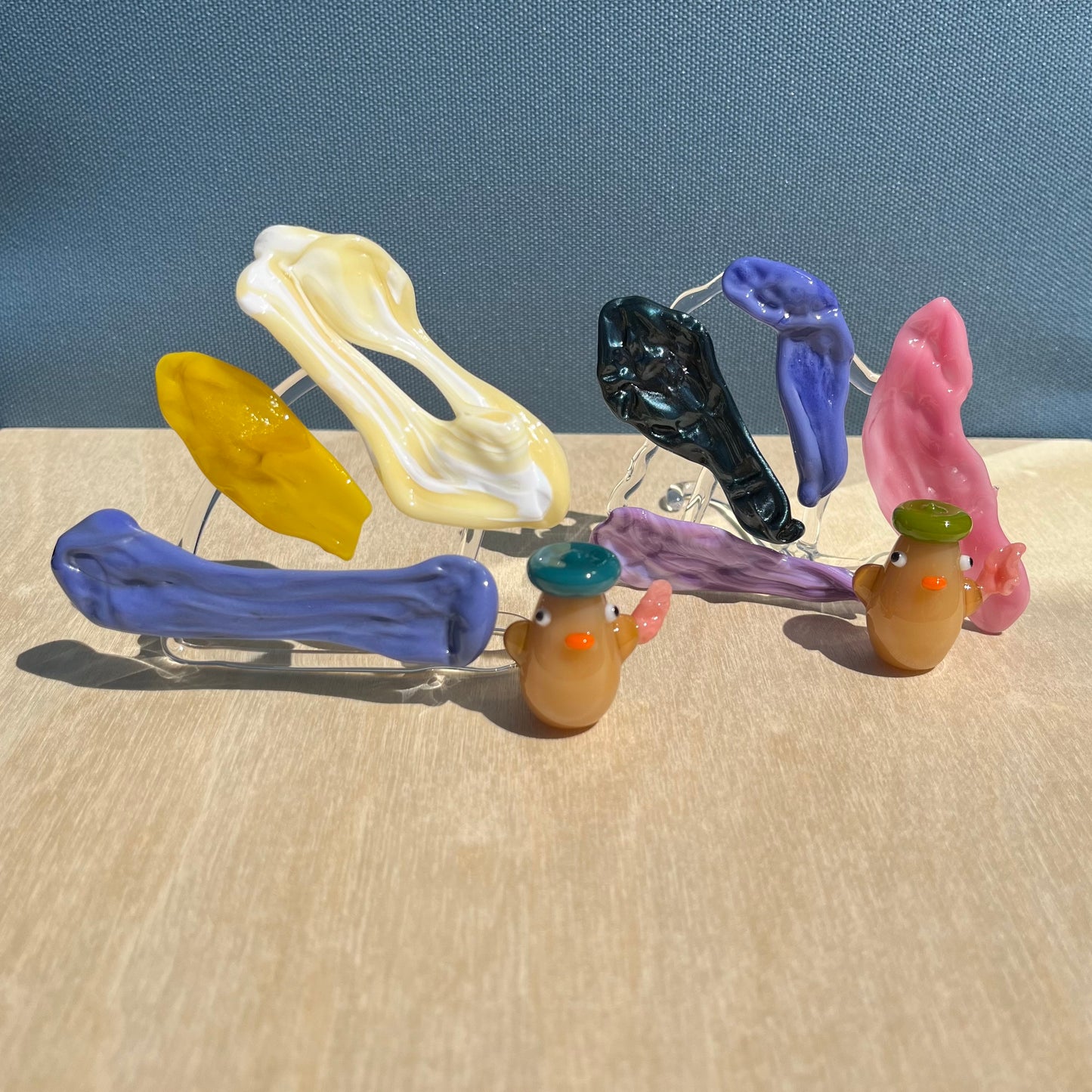 Eriko Glass x Jackie's Glass Collab: Gum Wall Ducks