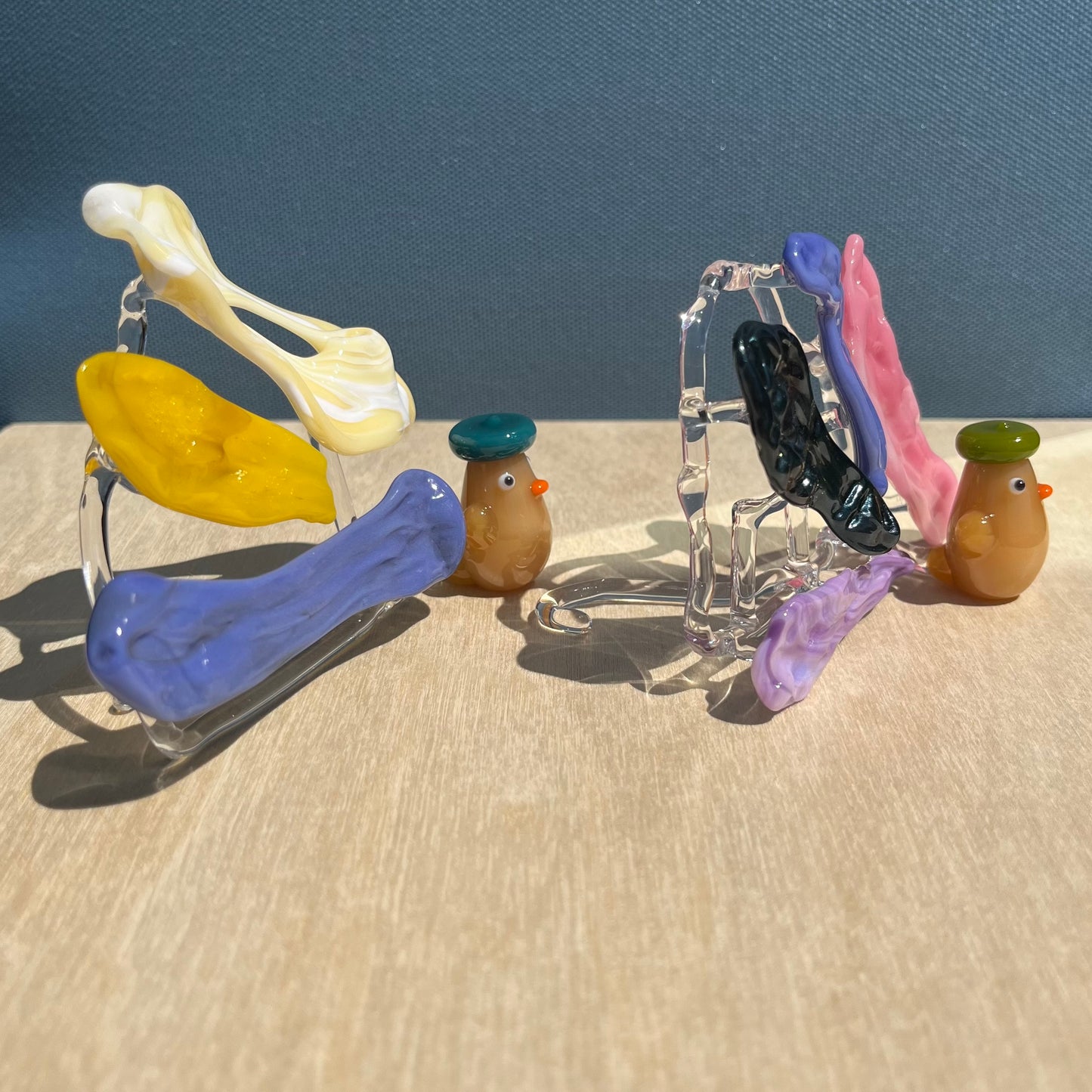 Eriko Glass x Jackie's Glass Collab: Gum Wall Ducks