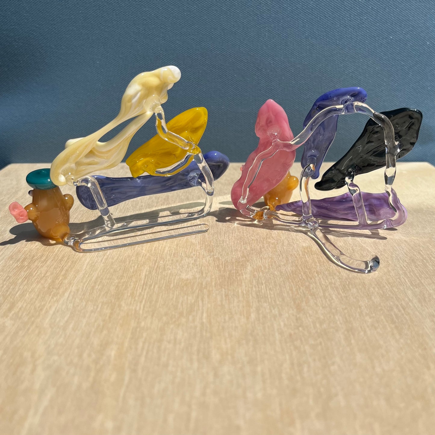 Eriko Glass x Jackie's Glass Collab: Gum Wall Ducks