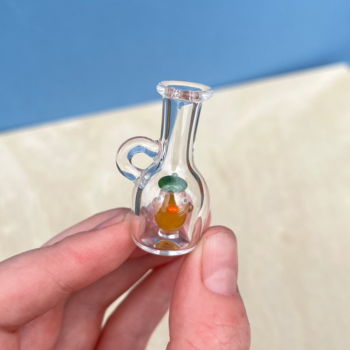 Swan Glass x Jackie's Glass Collab: Duck in Pitcher