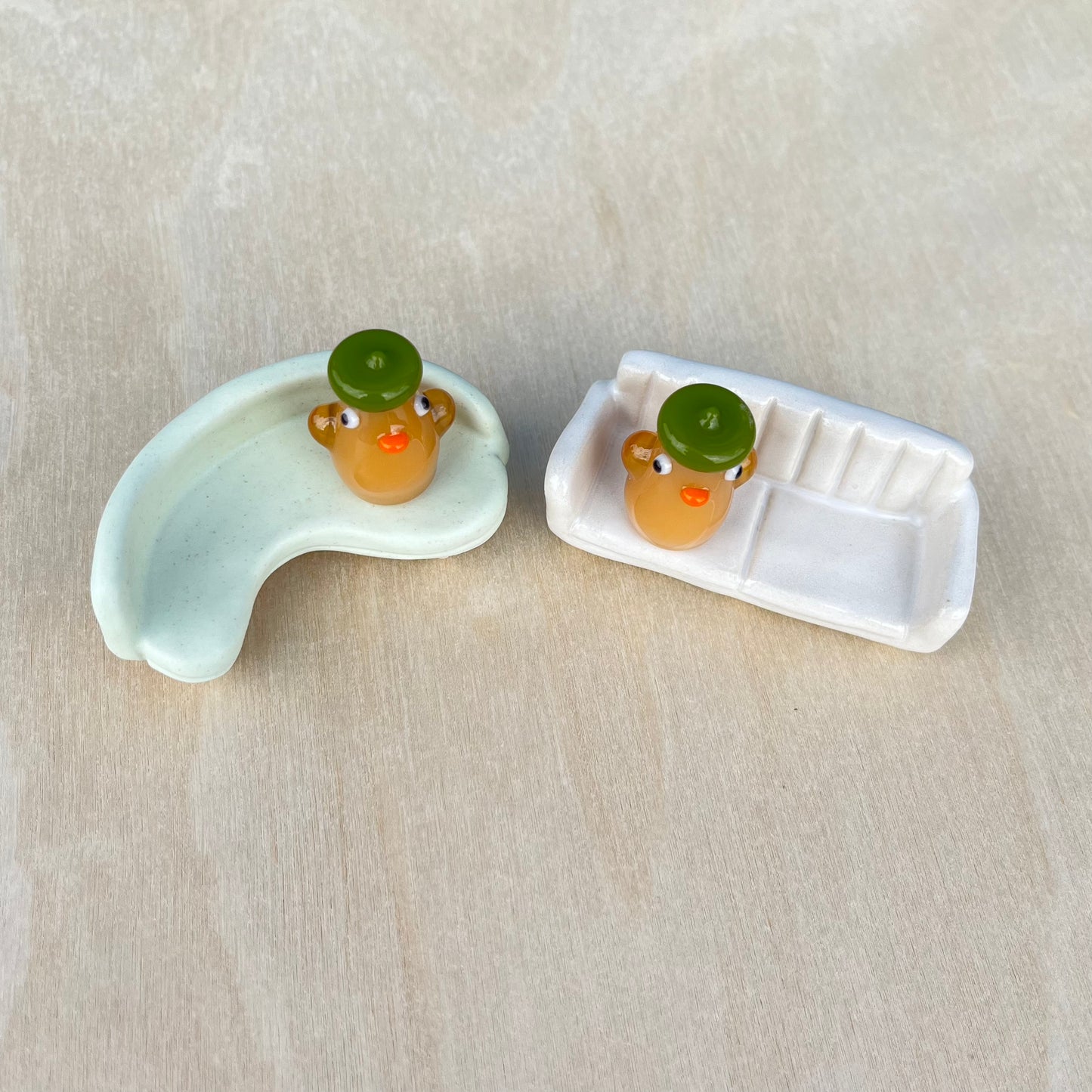 Jenni Ceramics x Jackie's Glass Collab: Ducks on Couches