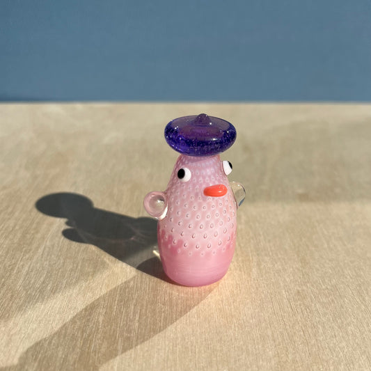 Swan Glass x Jackie's Glass Collab: Reticello Bubbles Duck