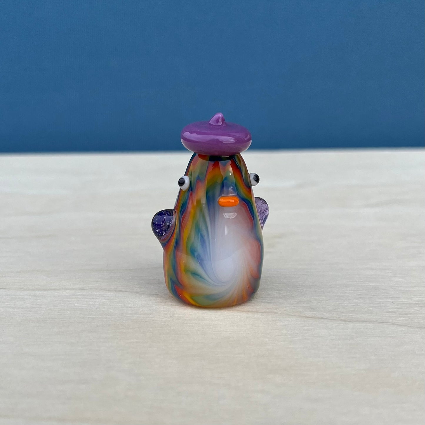 Swan Glass x Jackie's Glass Collab: Large Tie Dye Duck