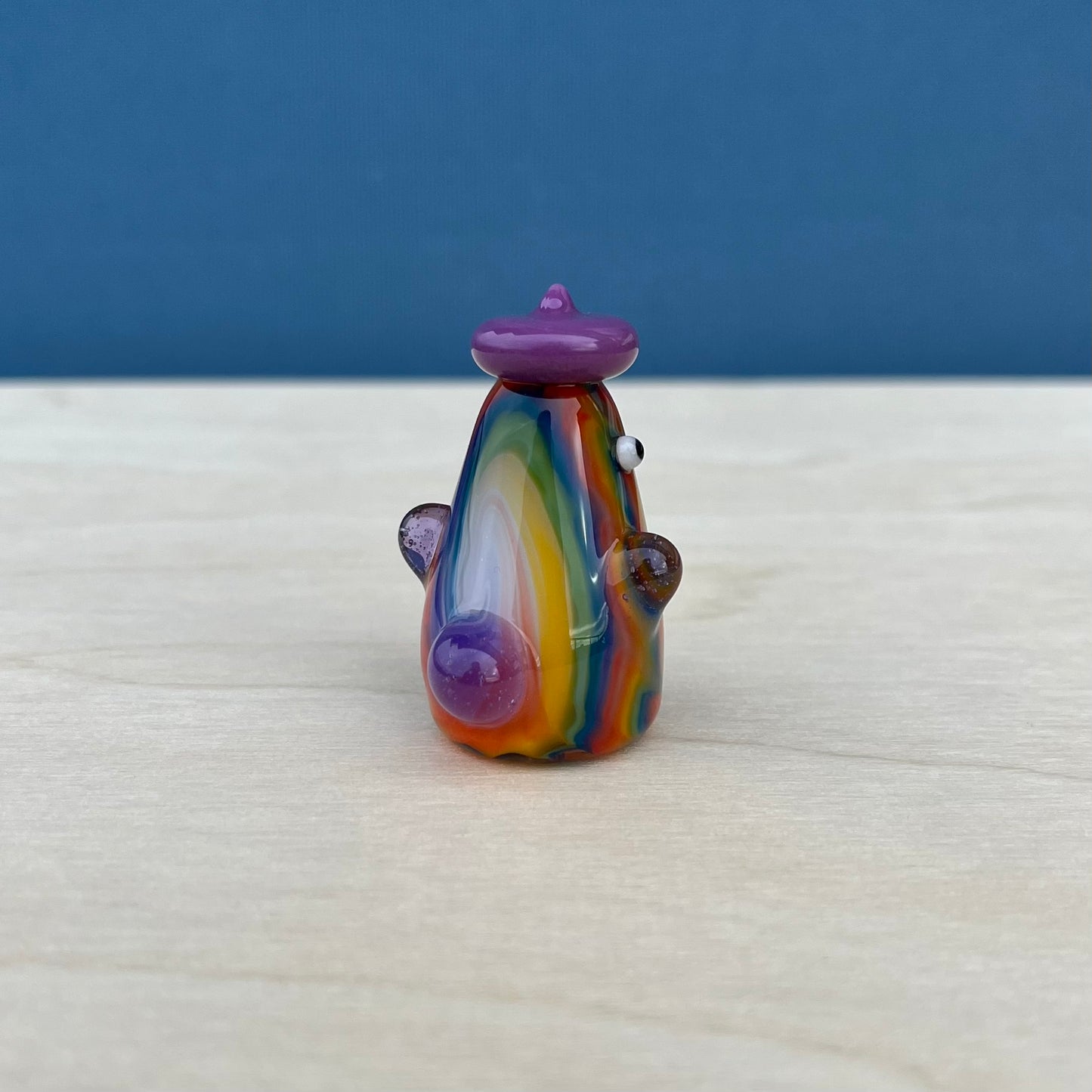 Swan Glass x Jackie's Glass Collab: Large Tie Dye Duck