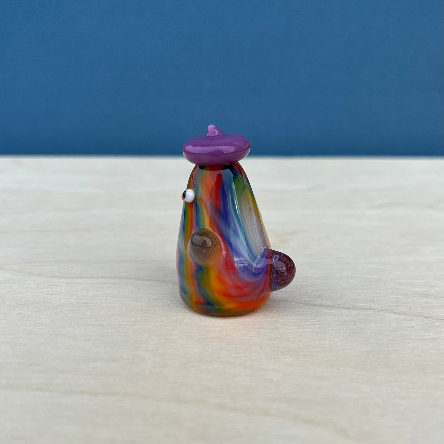 Swan Glass x Jackie's Glass Collab: Large Tie Dye Duck