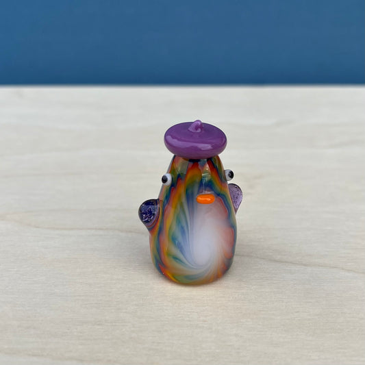 Swan Glass x Jackie's Glass Collab: Large Tie Dye Duck