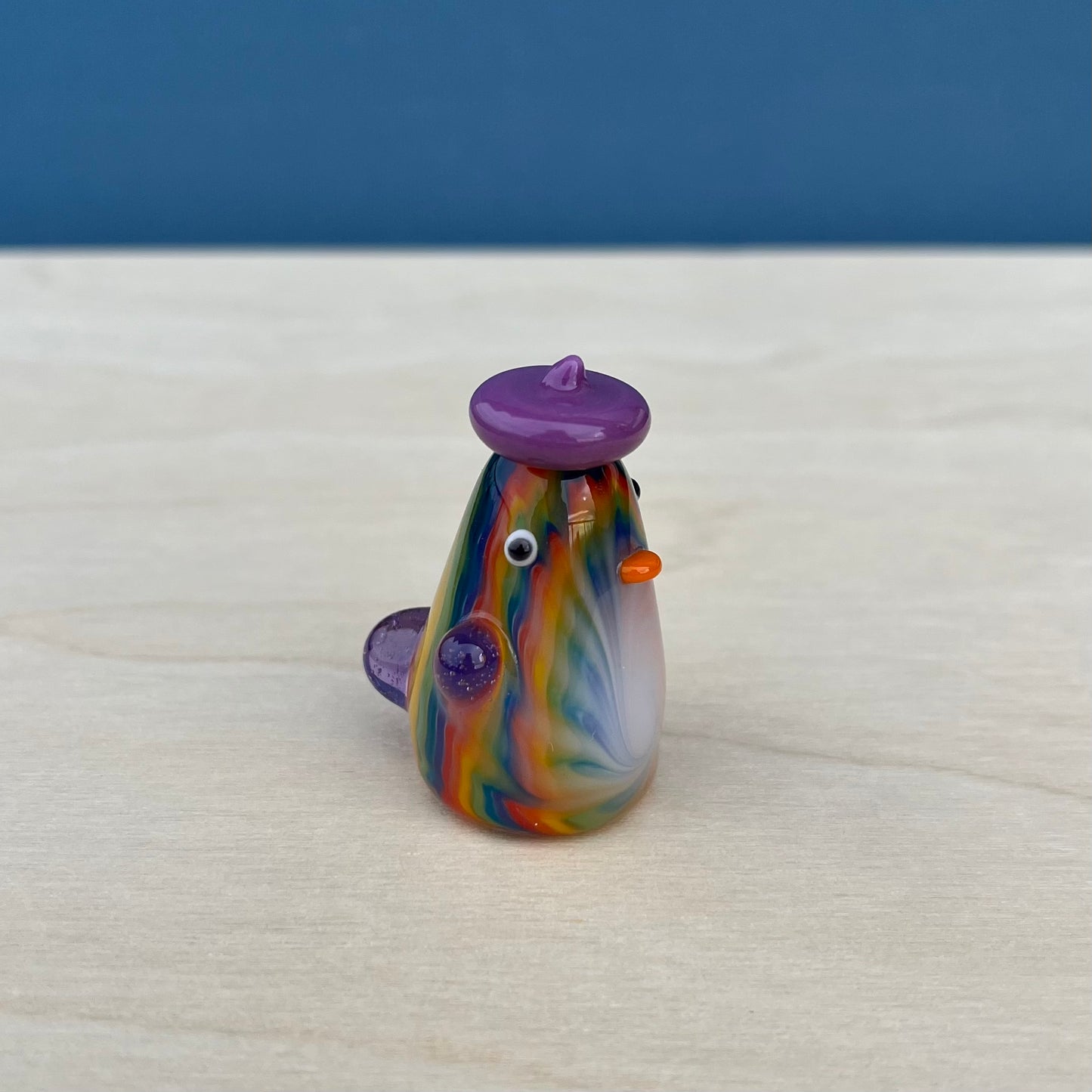 Swan Glass x Jackie's Glass Collab: Large Tie Dye Duck