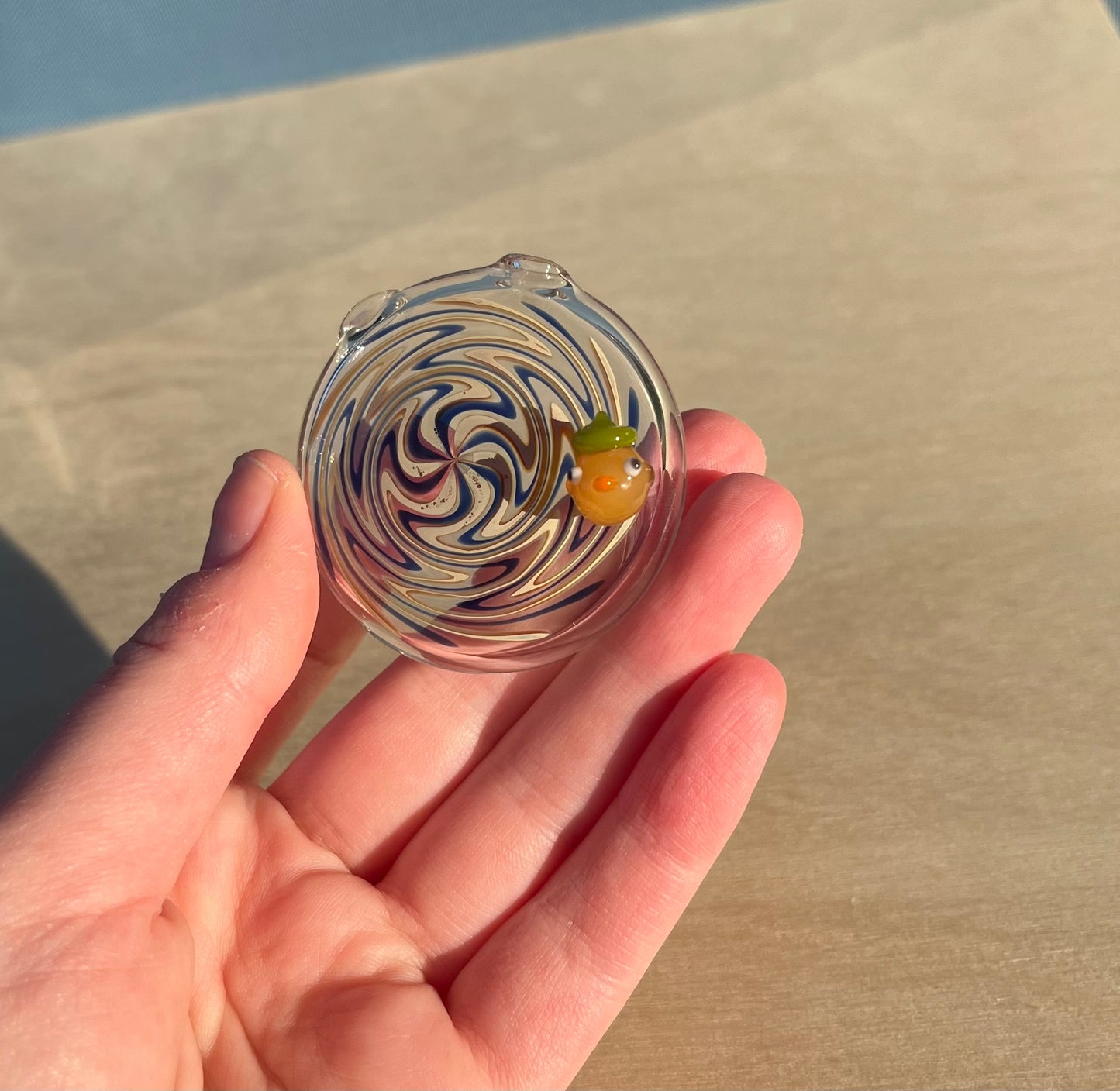 Swan Glass x Jackie's Glass Collab: Pendant Duck