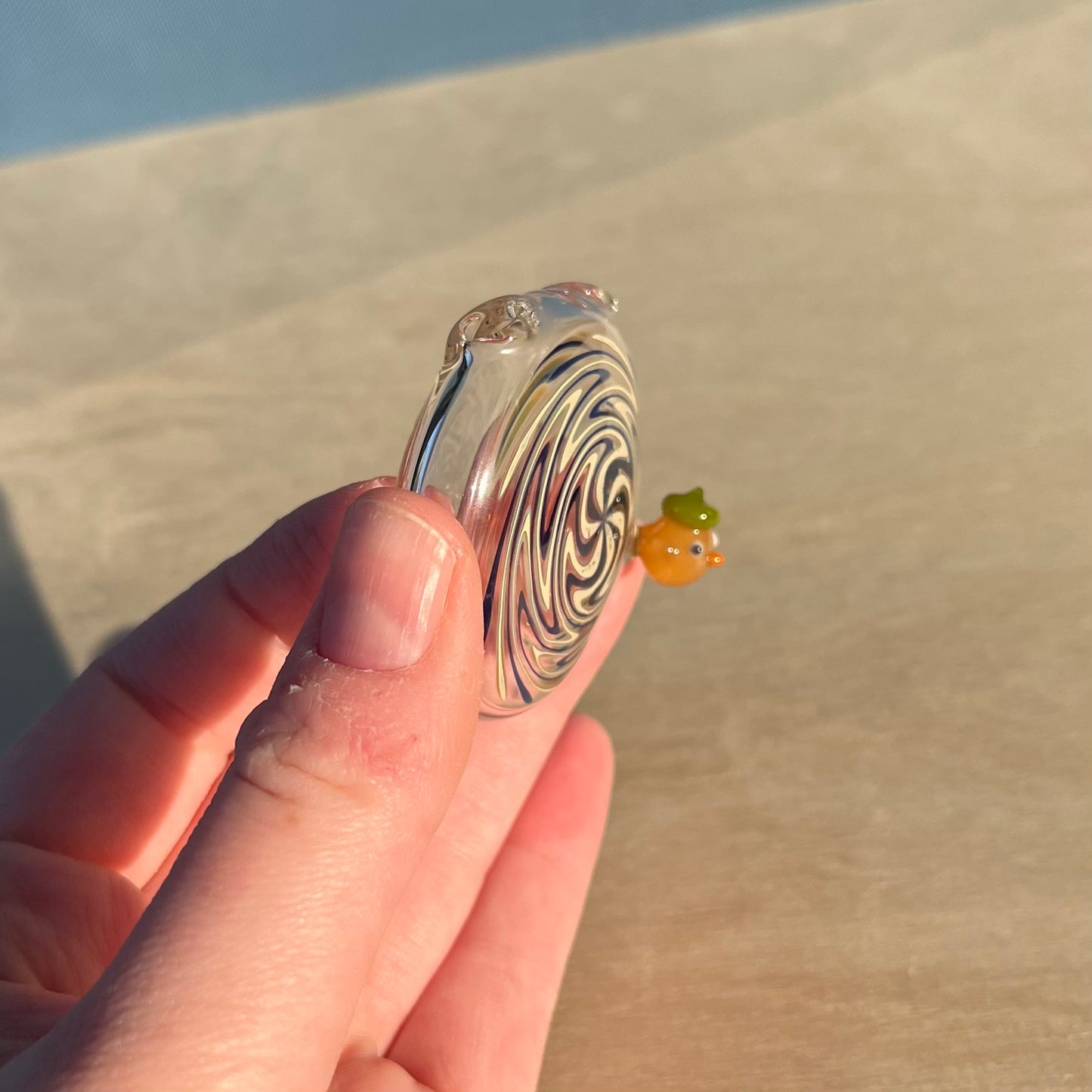 Swan Glass x Jackie's Glass Collab: Pendant Duck