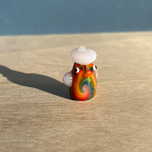 Swan Glass x Jackie's Glass Collab: Tie Dye Duck