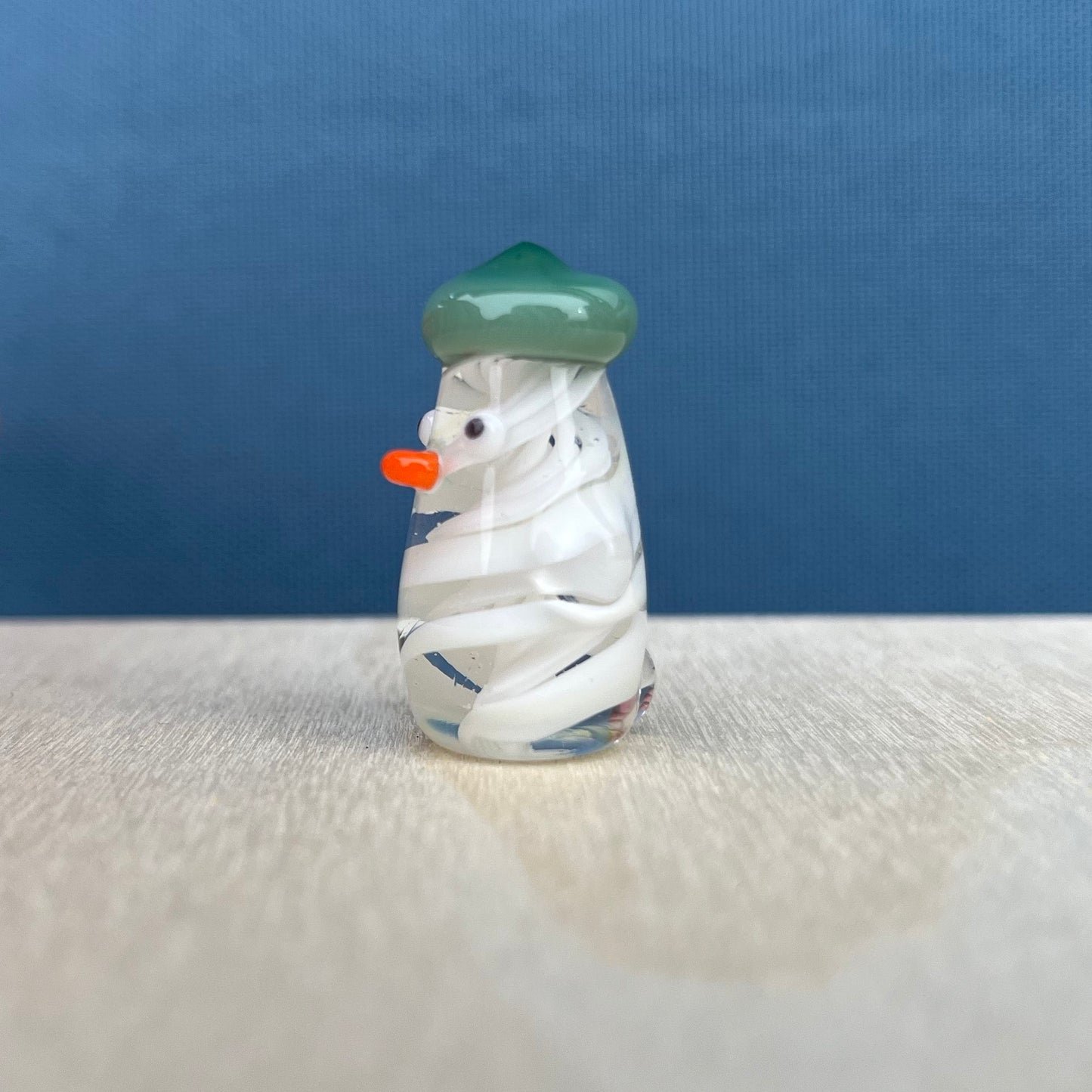 Swan Glass x Jackie's Glass Collab: Latticino Duck