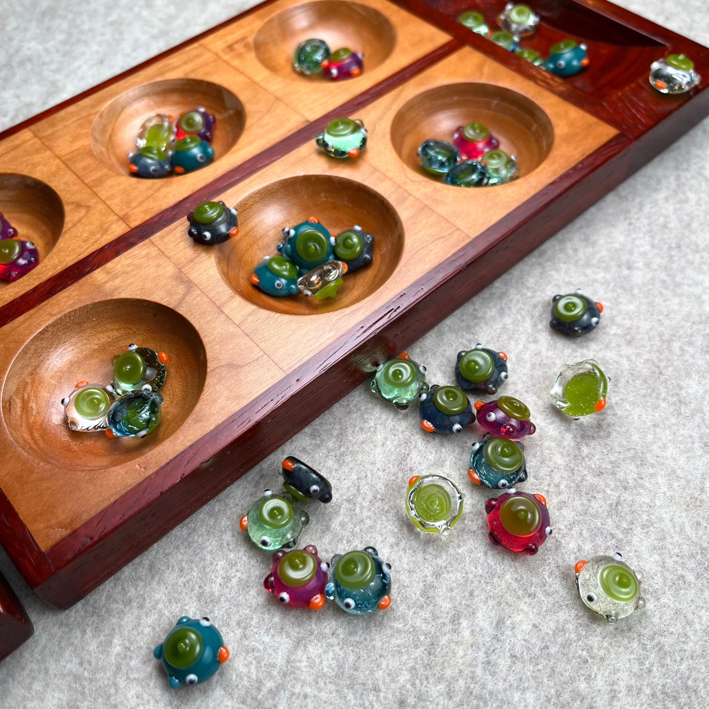 Commission for Alex: Mancala ducks - full set