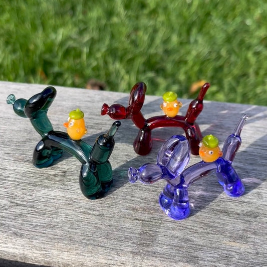 Swan Glass x Jackie's Glass Collab: Balloon Dogs with Ducks