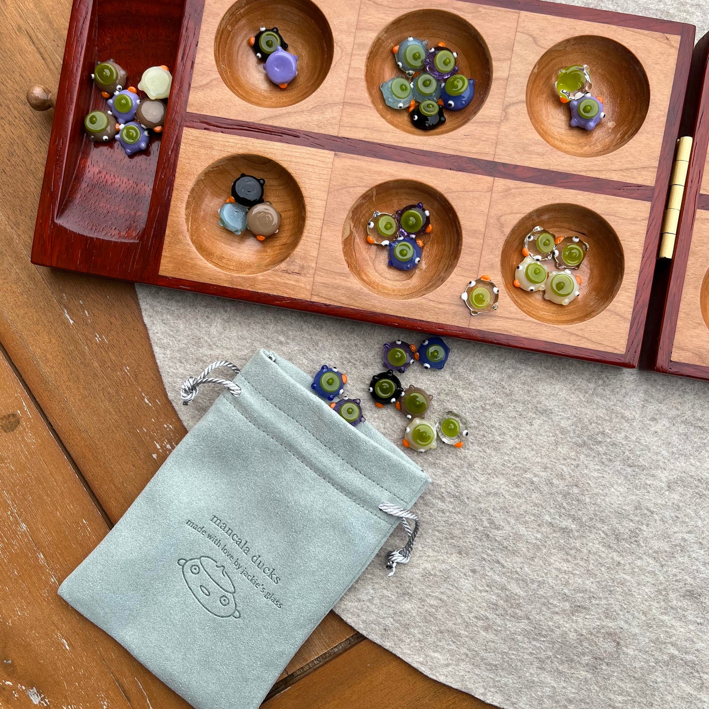 Commission for Melissa: Mancala ducks - full set