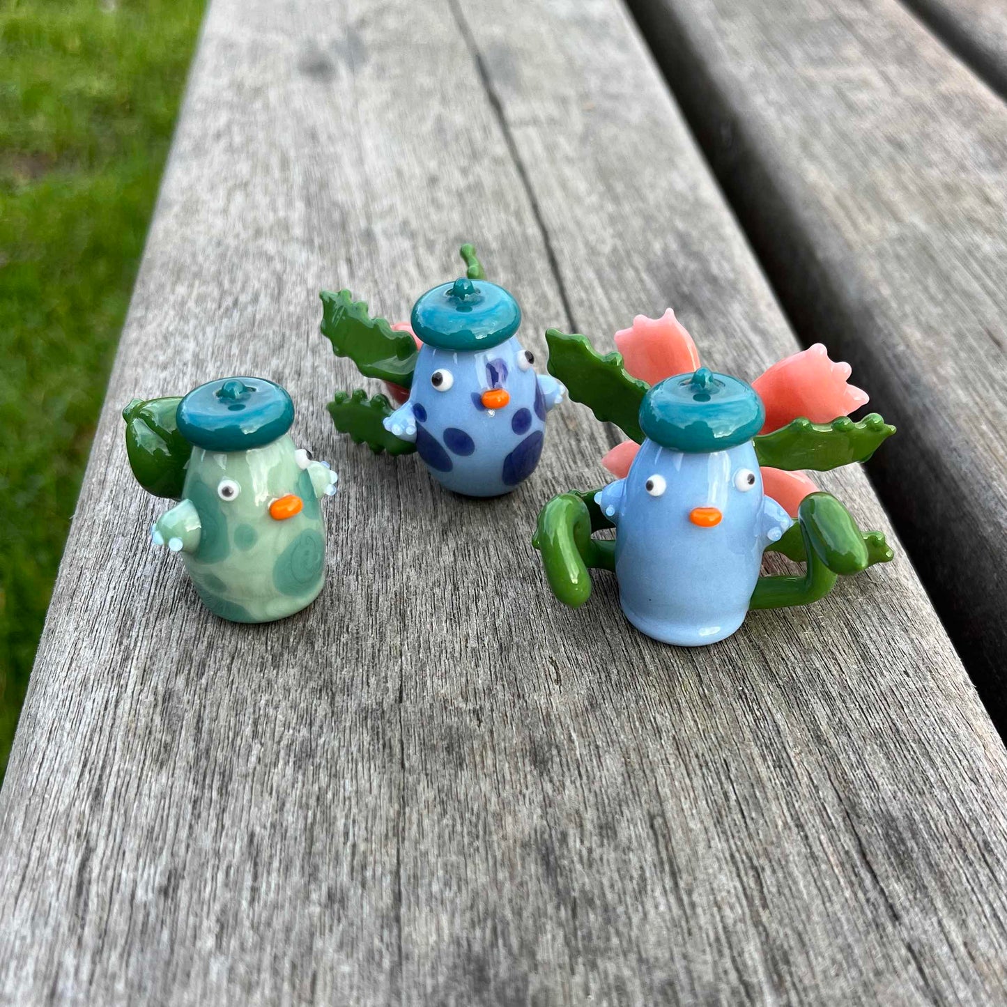 Commission for Phylicia: Bulbasaur, Ivysaur, and Venusaur Ducks