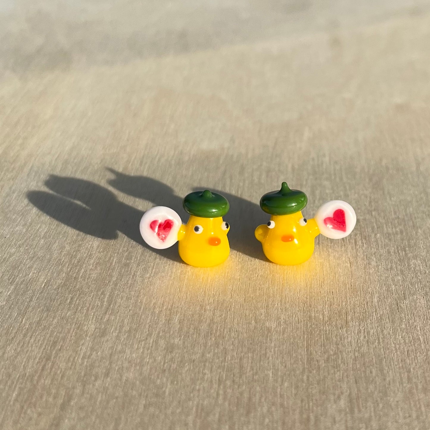 Walmot Glass x Jackie's Glass Collab: Ducks with Heart Cookies