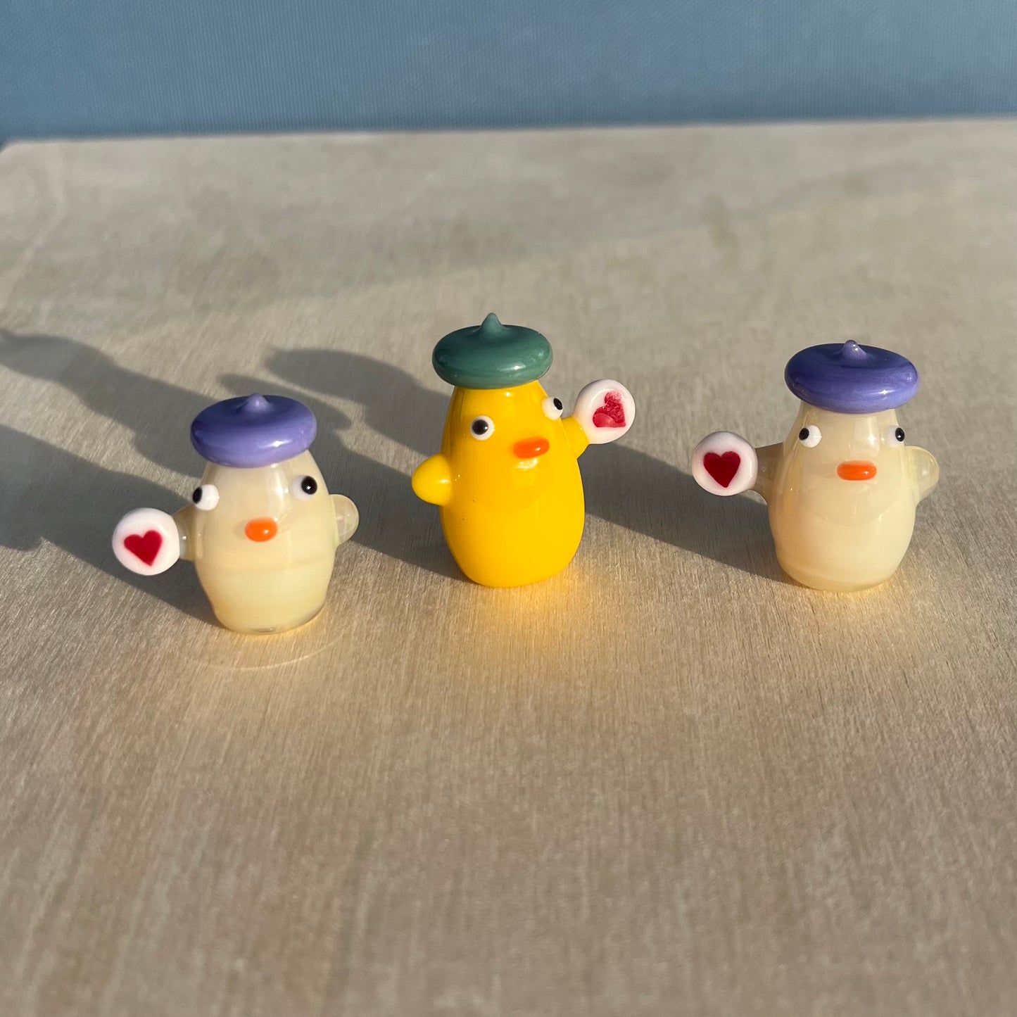 Walmot Glass x Jackie's Glass Collab: Ducks with Heart Cookies