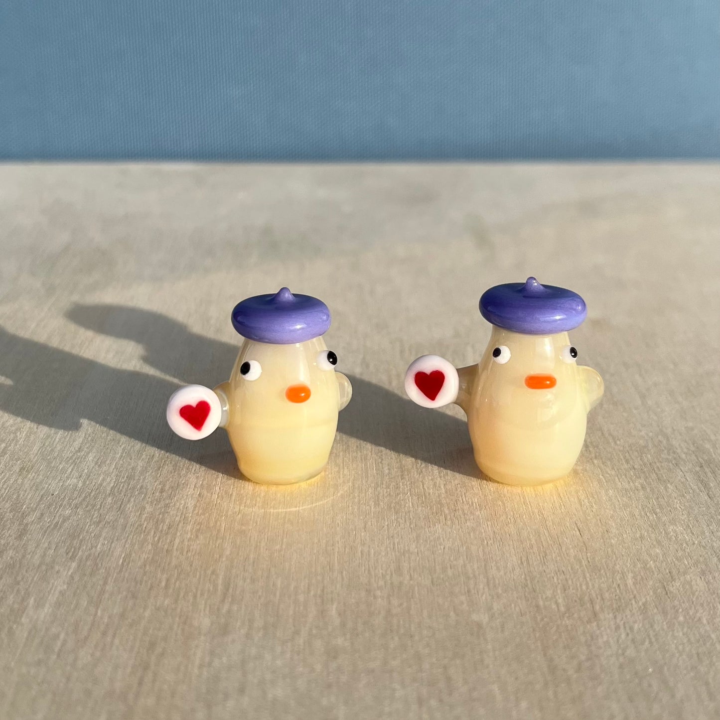 Walmot Glass x Jackie's Glass Collab: Ducks with Heart Cookies