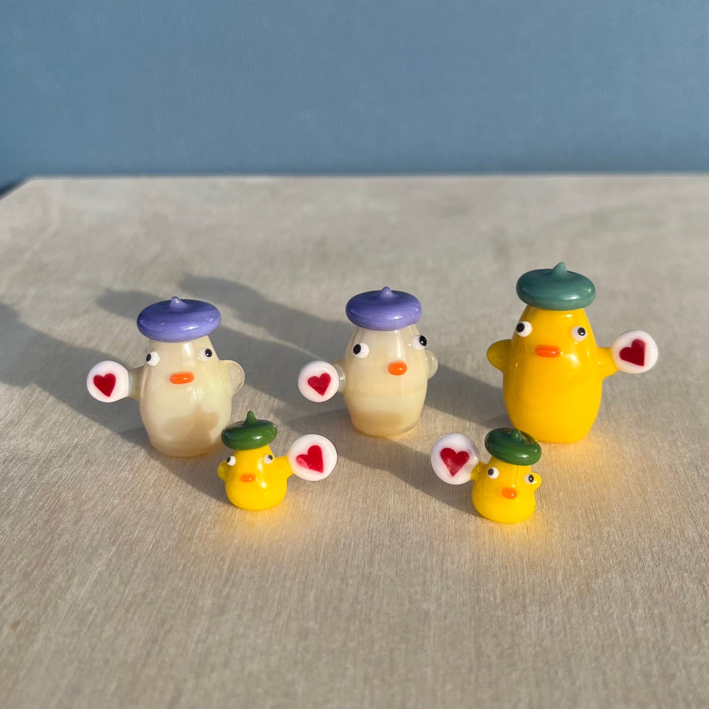 Walmot Glass x Jackie's Glass Collab: Ducks with Heart Cookies