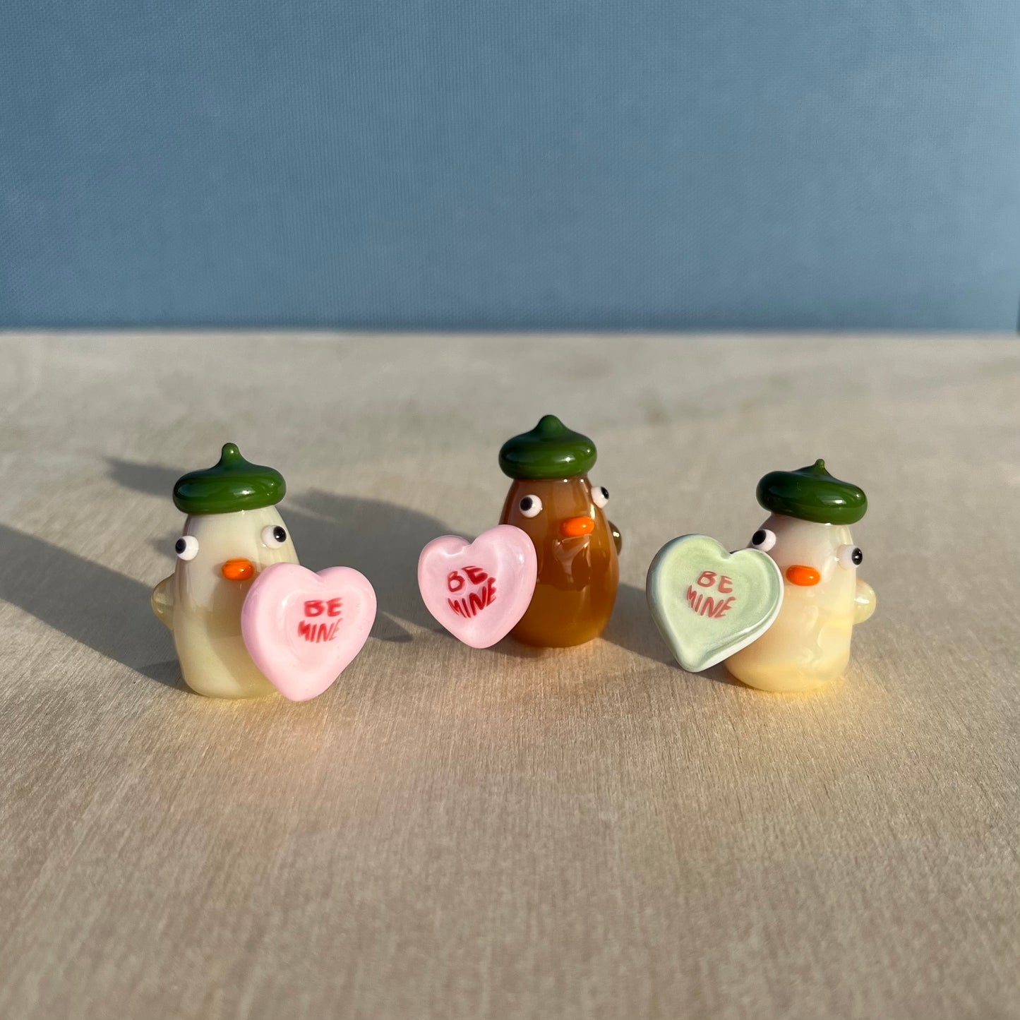 Swan Glass x Jackie's Glass Collab: "BE MINE" Conversation Heart Candy Ducks