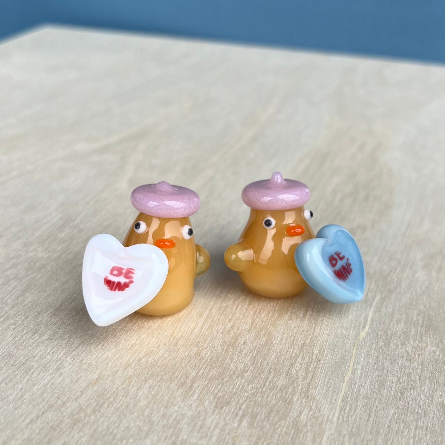 Swan Glass x Jackie's Glass Collab: "BE MINE" Conversation Heart Candy Ducks